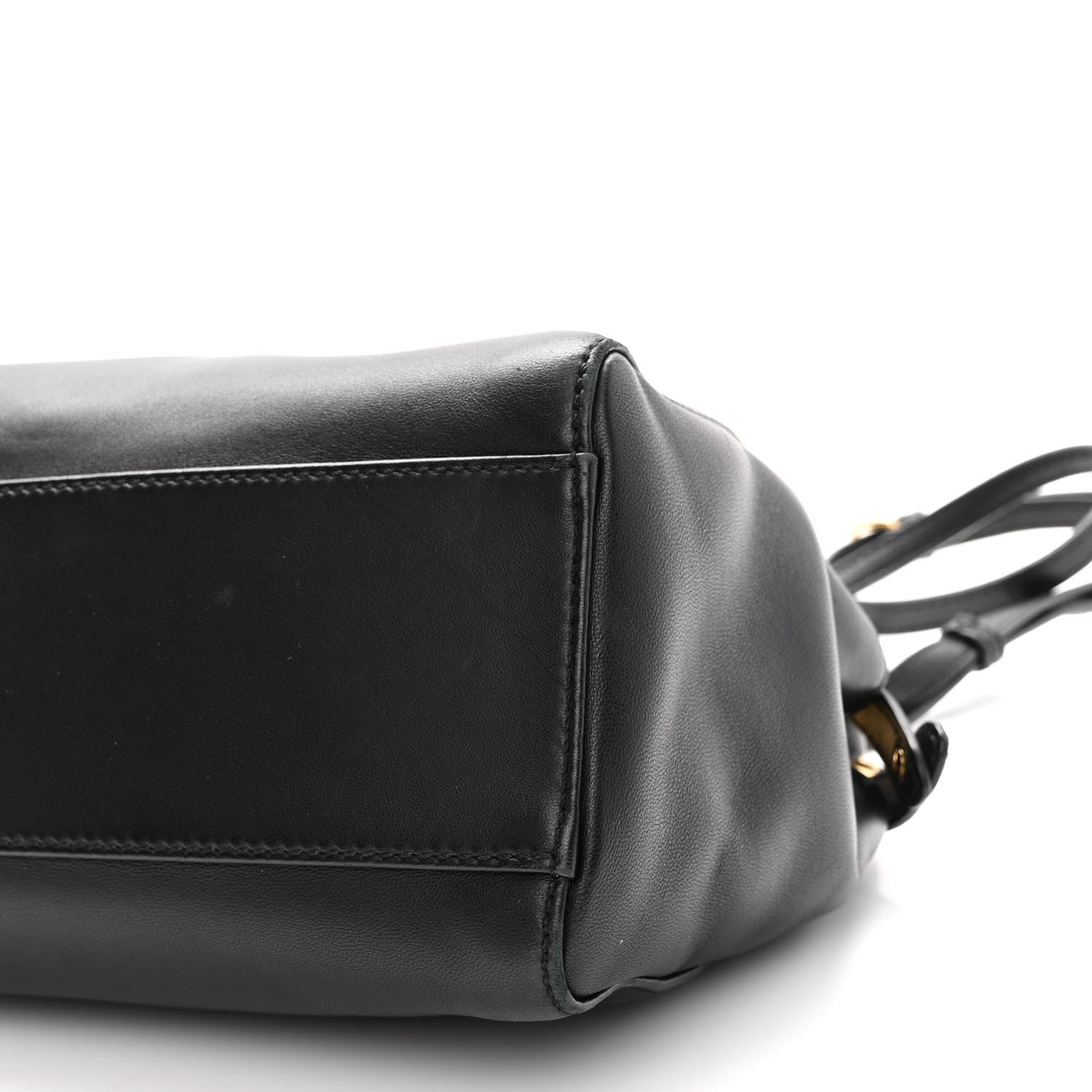 Fendi Nappa Mini Peekaboo Iconic Satchel Black 9 of 9