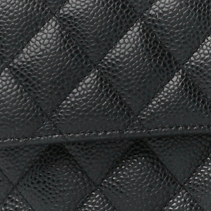 Chanel Caviar Quilted Medium Double Flap Black 9 of 14