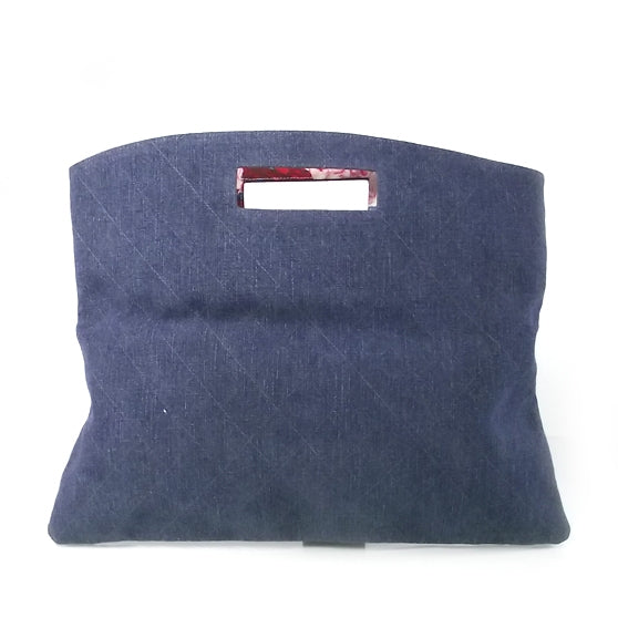 Denim Convertible Clutch Bag
