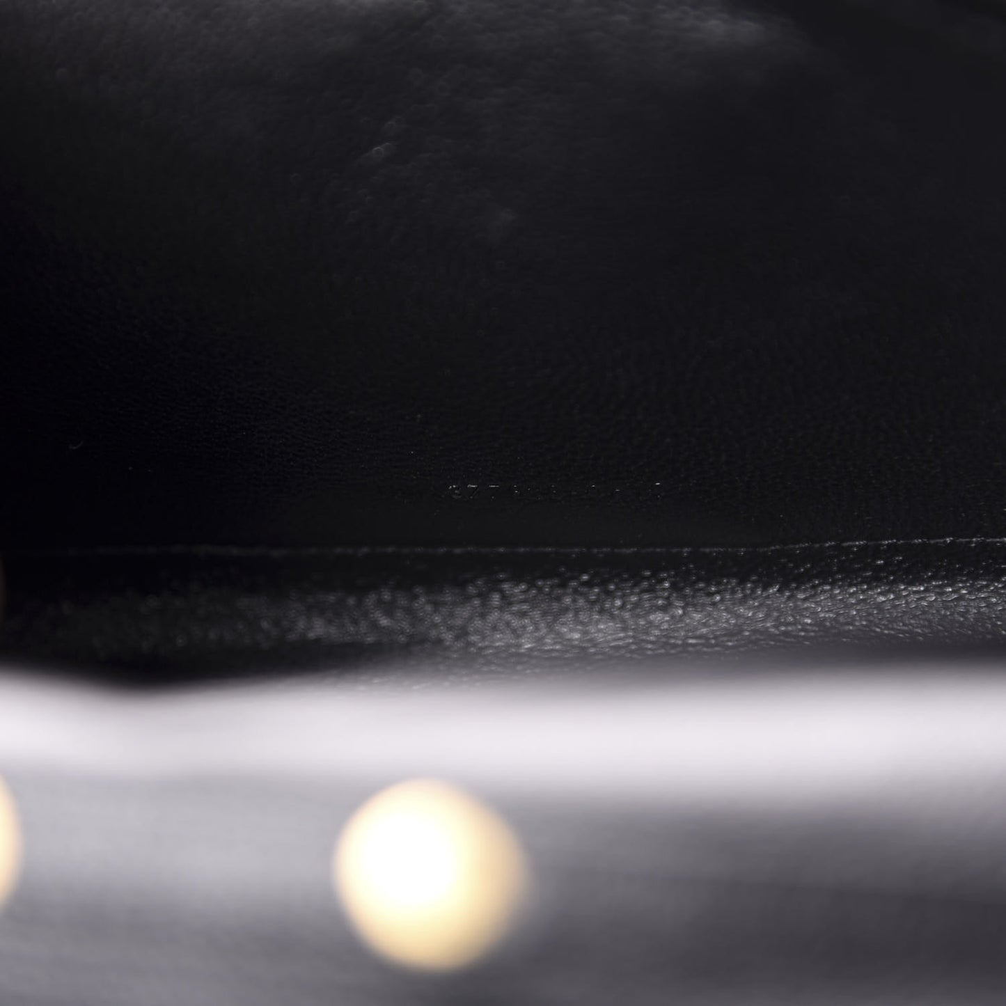 Grain De Poudre Matelasse Chevron Monogram Chain Wallet Black