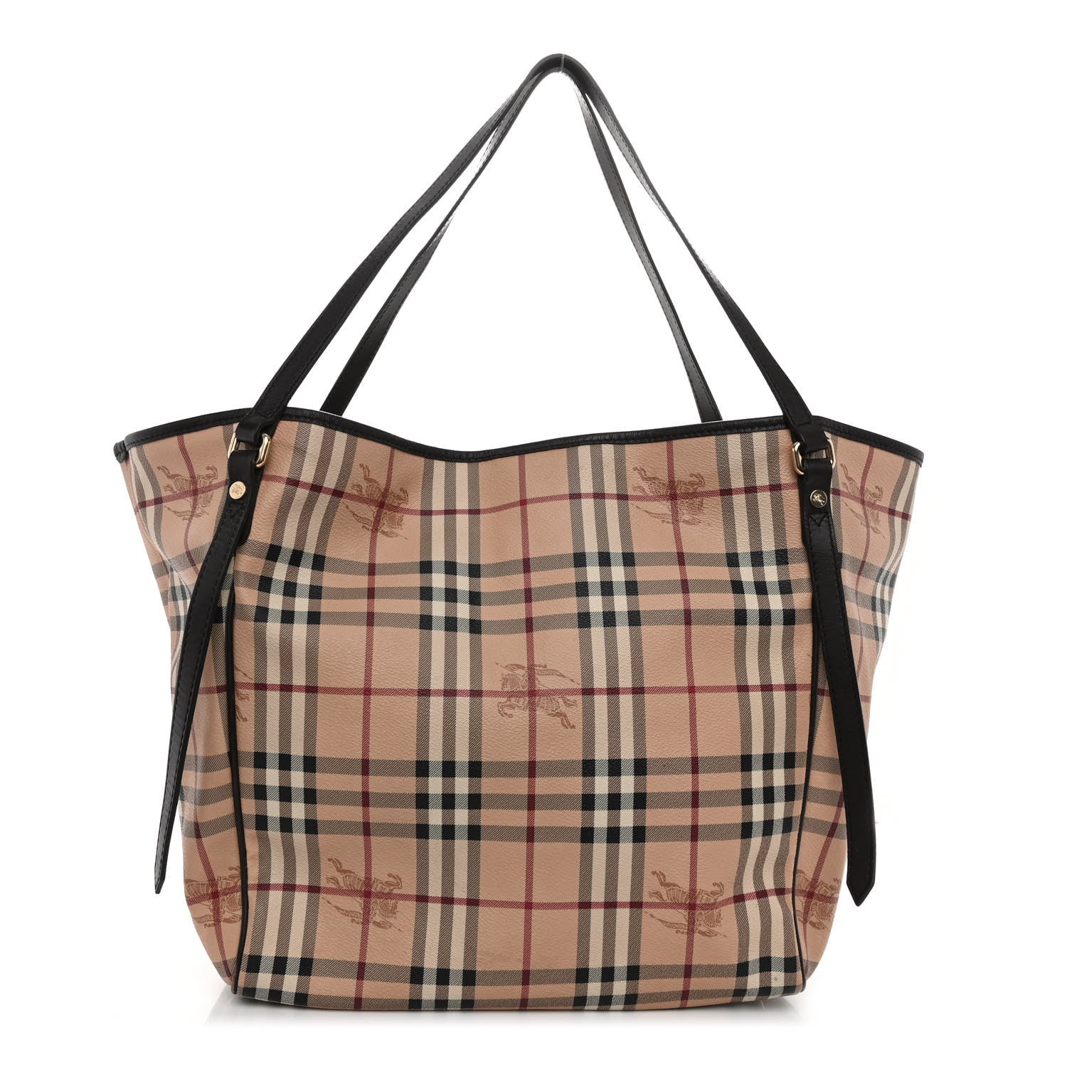 Burberry Haymarket Check Large Canterbury Tote Chocolate 1 of 12