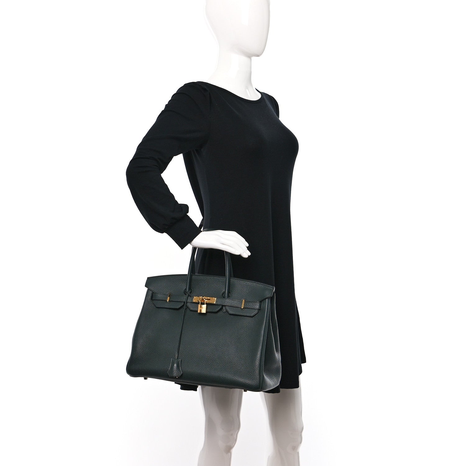 Hermes Togo Birkin 35 Vert Fonce 2 of 13