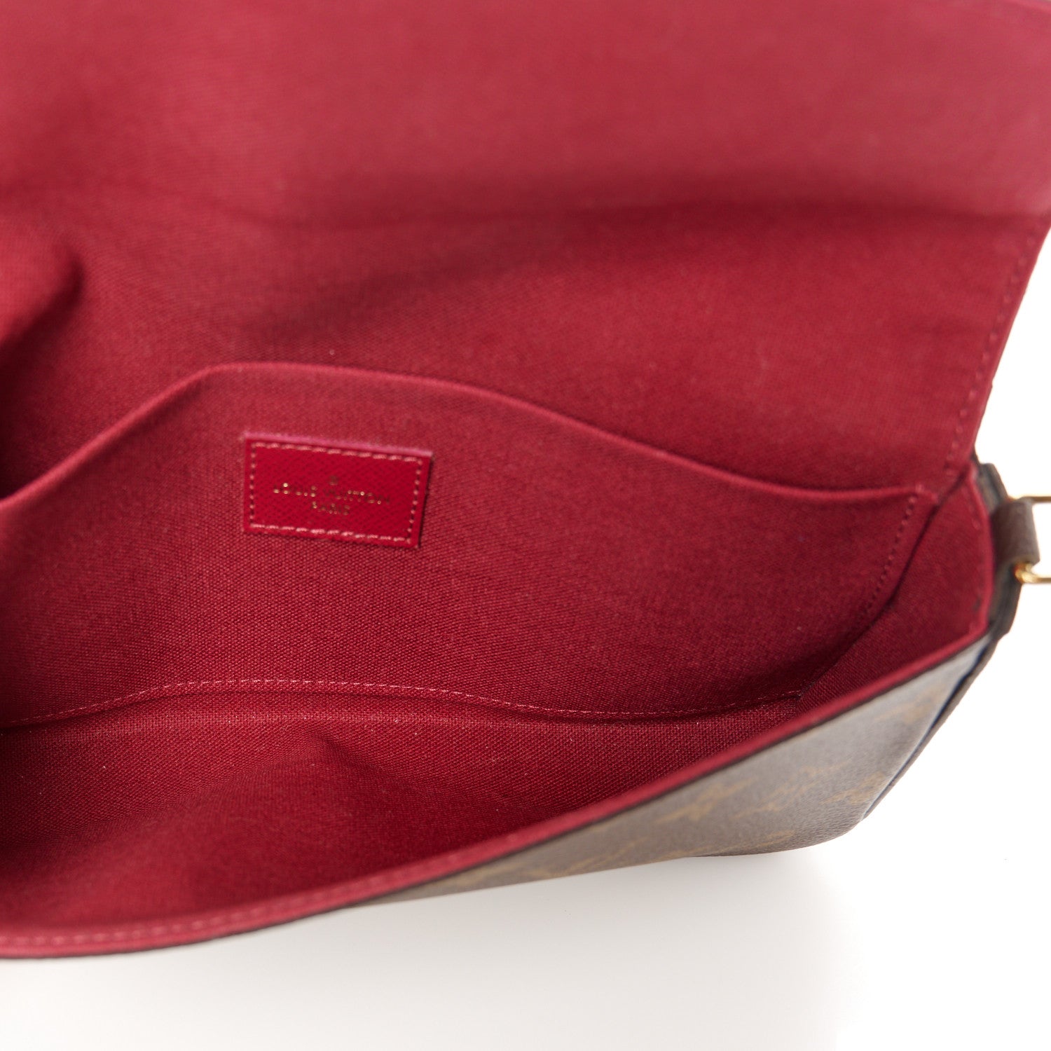 Louis Vuitton Monogram Pochette Felicie Chain Wallet Fuchsia 5 of 9