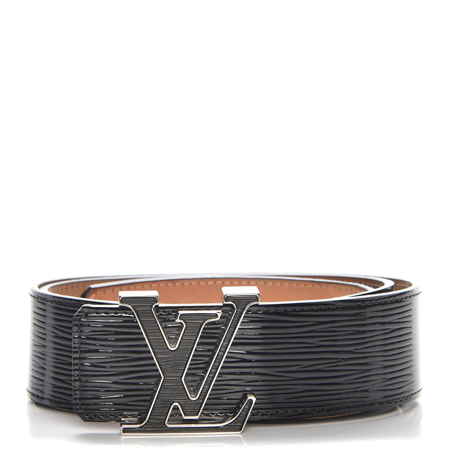Louis Vuitton Epi Electric 40mm LV Initiales Belt 80 32 Black 1 of 8