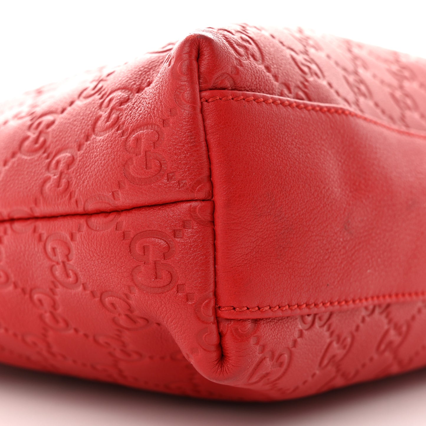 Guccissima Small Joy Tote Red