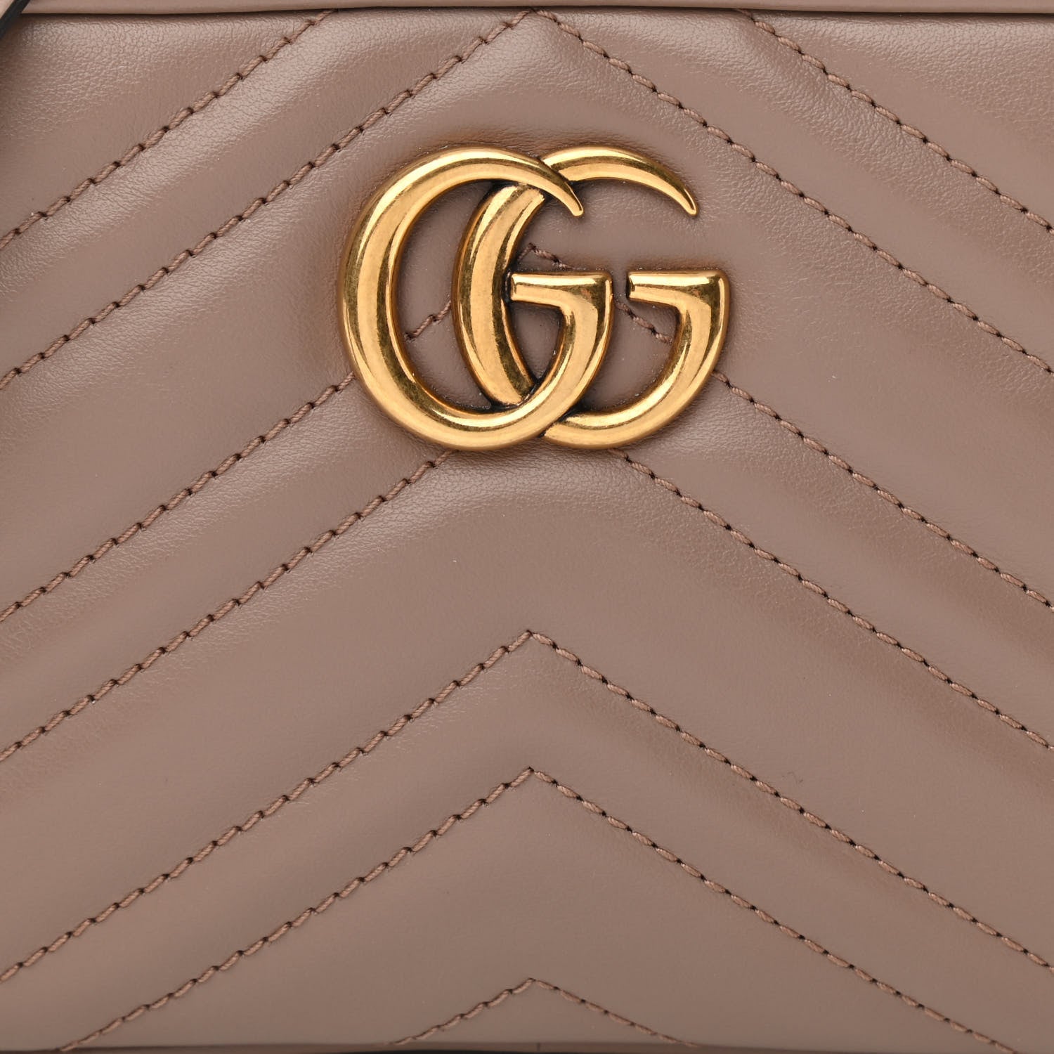 Gucci Calfskin Matelasse Mini GG Marmont Chain Shoulder Bag Porcelain Rose 8 of 13