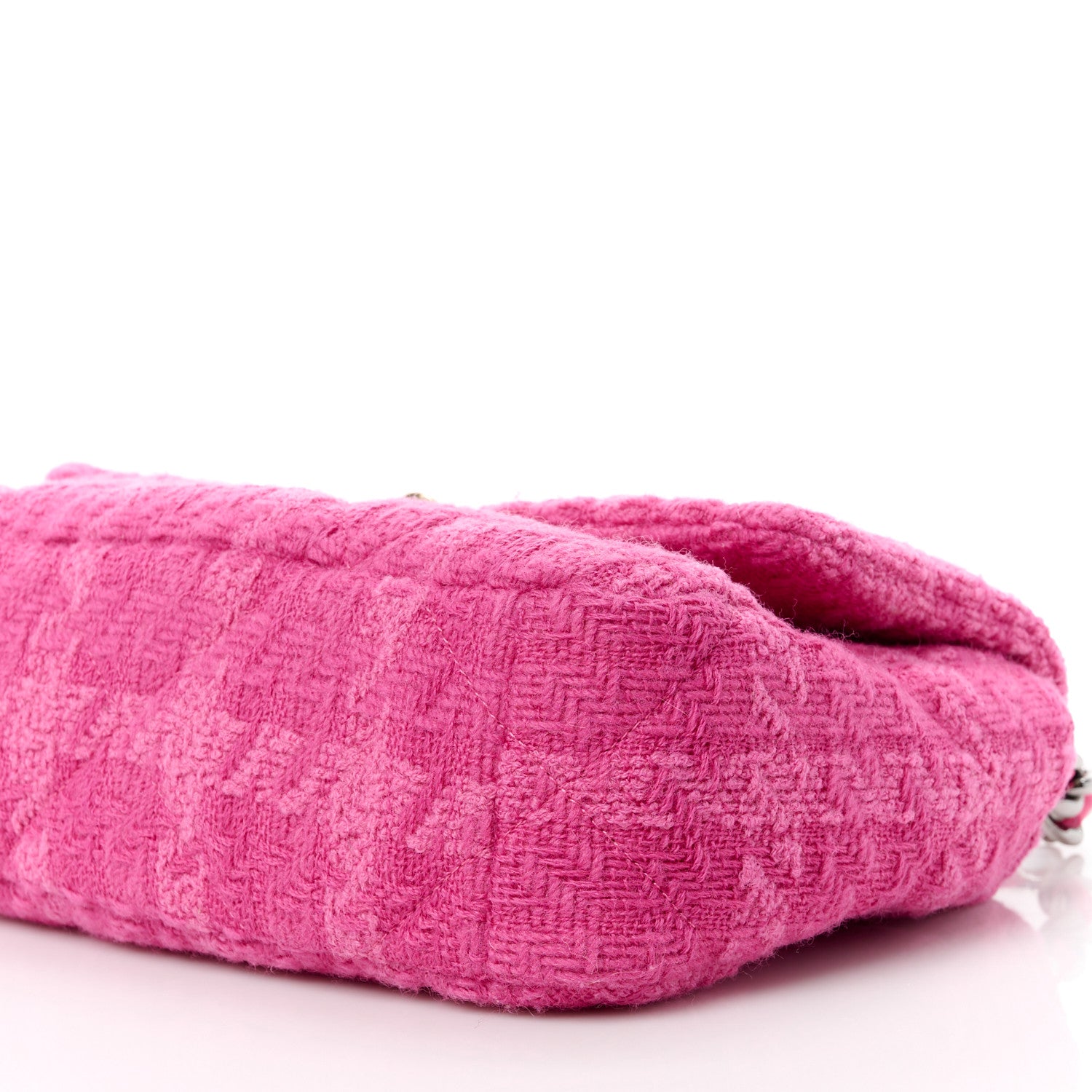 Chanel Tweed Quilted Medium Chanel 19 Flap Pink 11 of 11