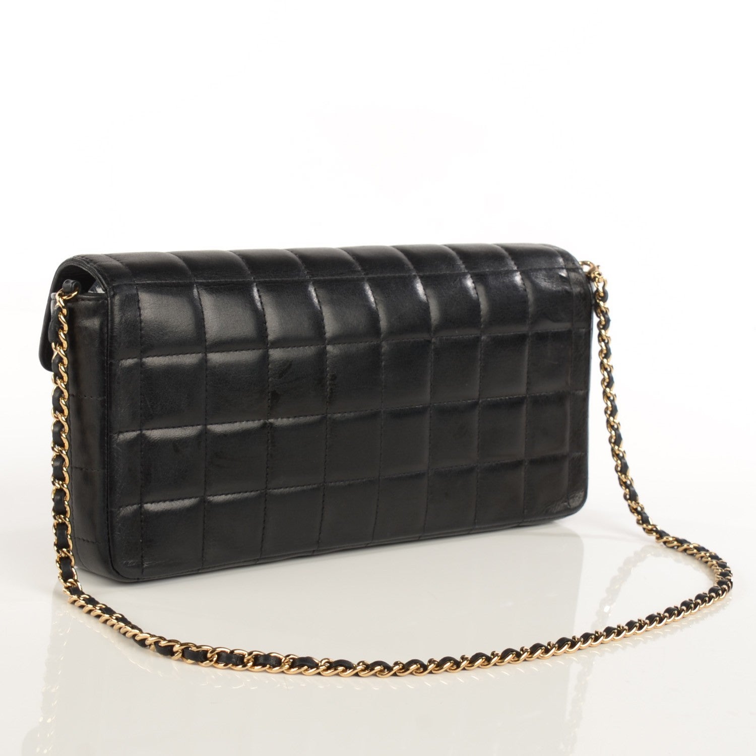 Chanel Lambskin East West Chocolate Bar Flap Black 3 of 9