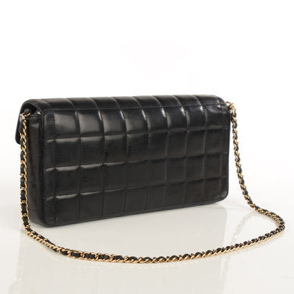 Chanel Lambskin East West Chocolate Bar Flap Black 3 of 9