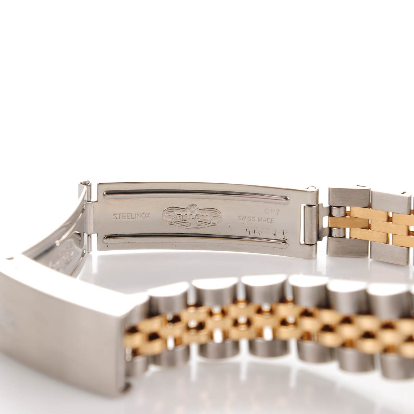 Stainless Steel 18K Yellow Gold 24mm Oyster Perpetual Watch White Roman 76183