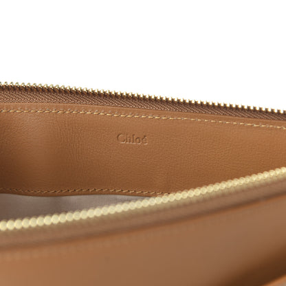 Chloe Crocodile Embossed Calfskin Walden iPad Clutch Bag Autumal Brown 8 of 9