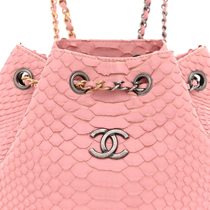 Chanel Snakeskin Small Gabrielle Backpack Light Pink 7 of 11