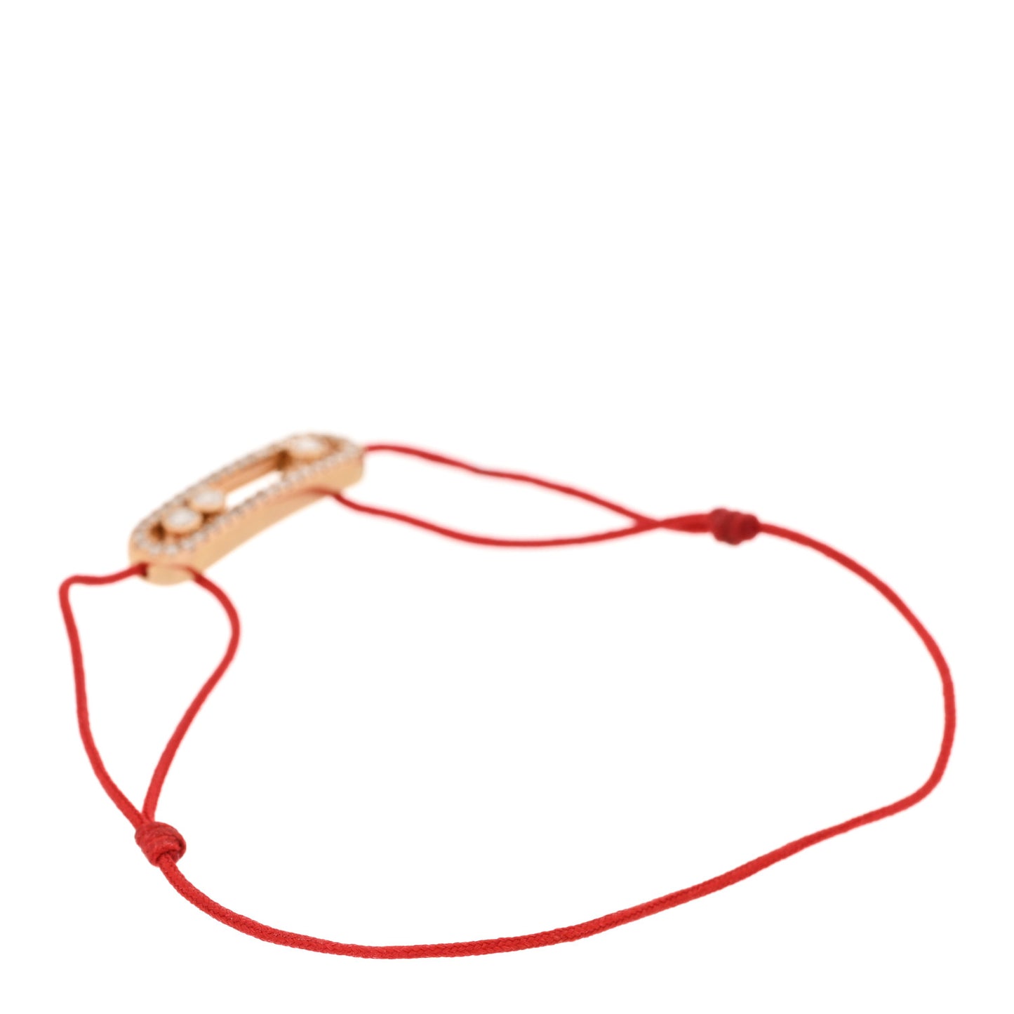 18K Rose Gold Diamond Pave Cord Bracelet