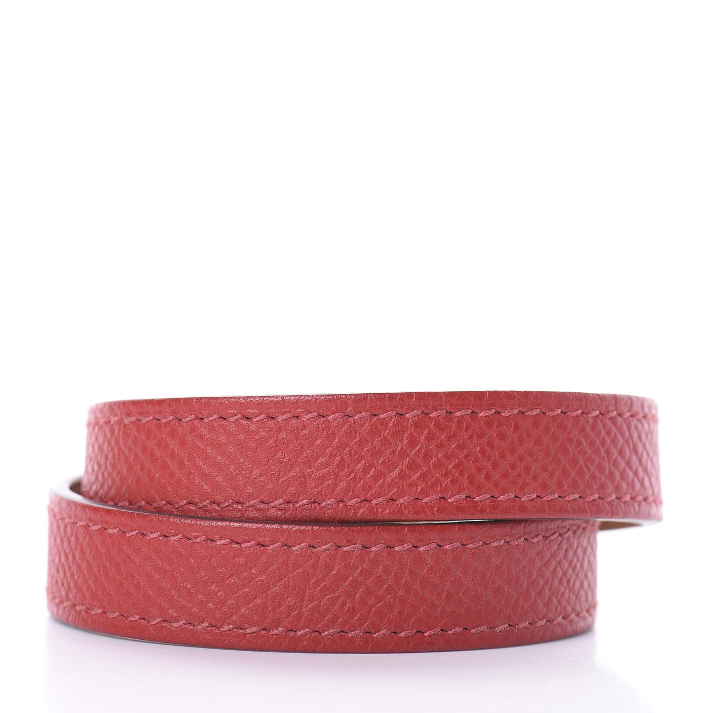 Epsom Kelly Double Tour Bracelet S Rouge Casaque