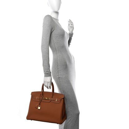 Hermes Togo Birkin 35 Gold 2 of 11