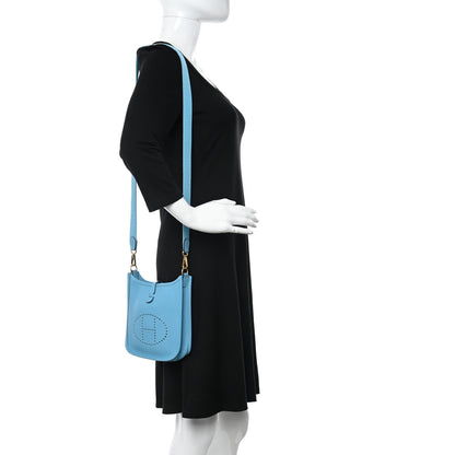 Hermes Taurillon Clemence Evelyne TPM Bleu du Nord 2 of 10