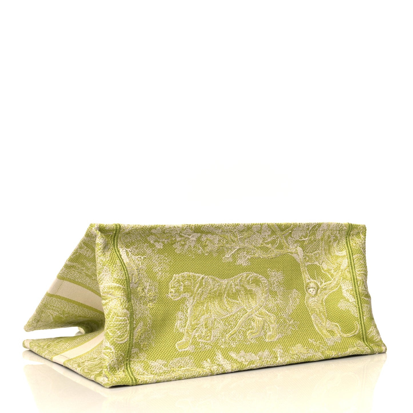 Canvas Embroidered Medium Dioriviera Toile De Jouy Book Tote D-Lite Green