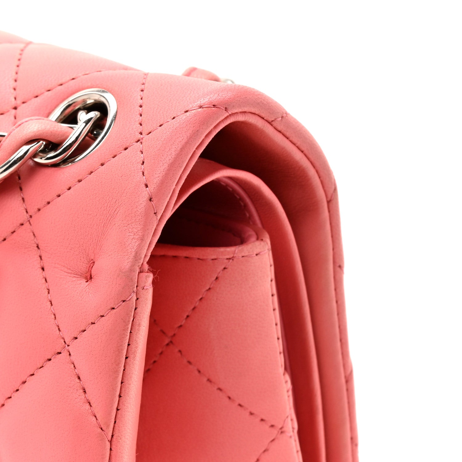 Chanel Lambskin Quilted Jumbo Double Flap Pink 15 of 15
