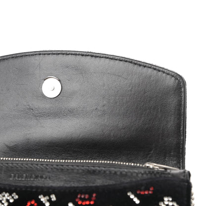 Balenciaga Velvet Crystal I Love Paris BB Wallet On Chain Black 11 of 12