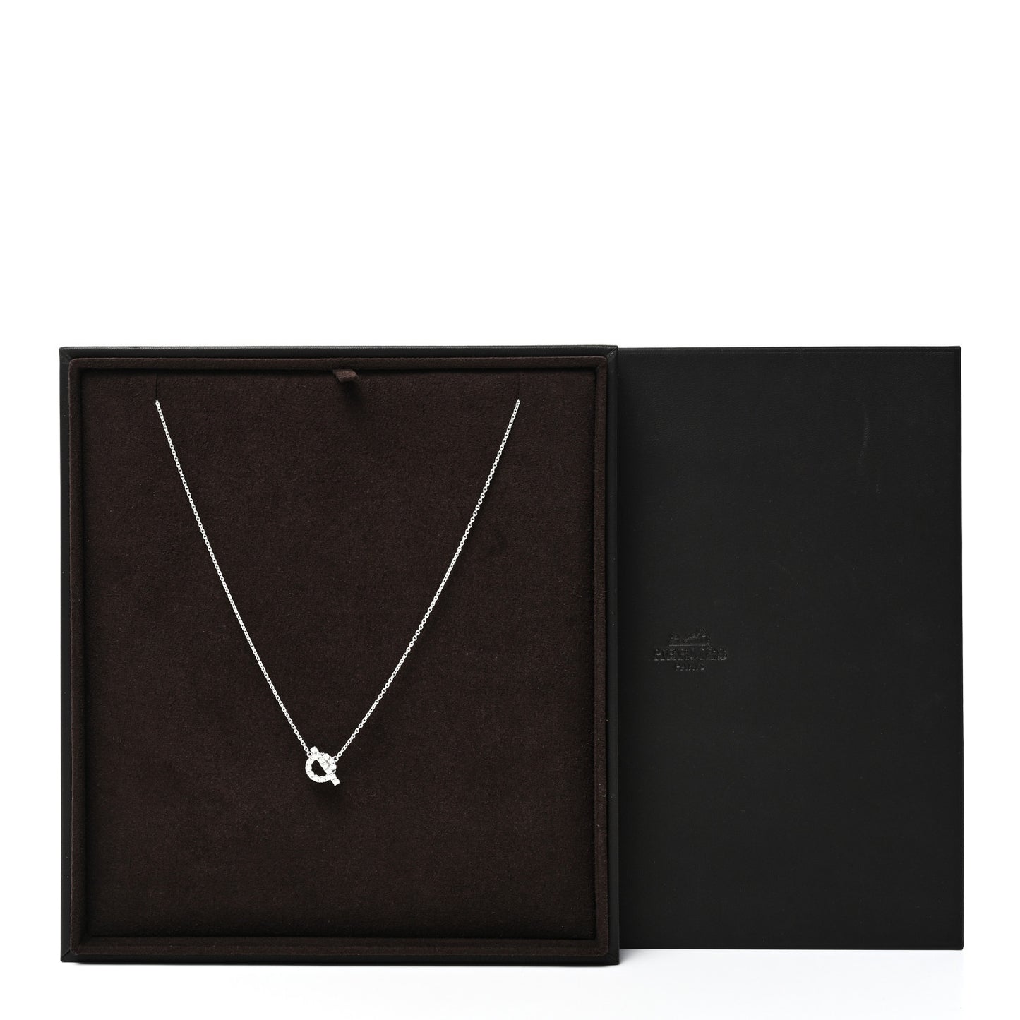 18K White Gold Diamond Finesse Pendant Necklace