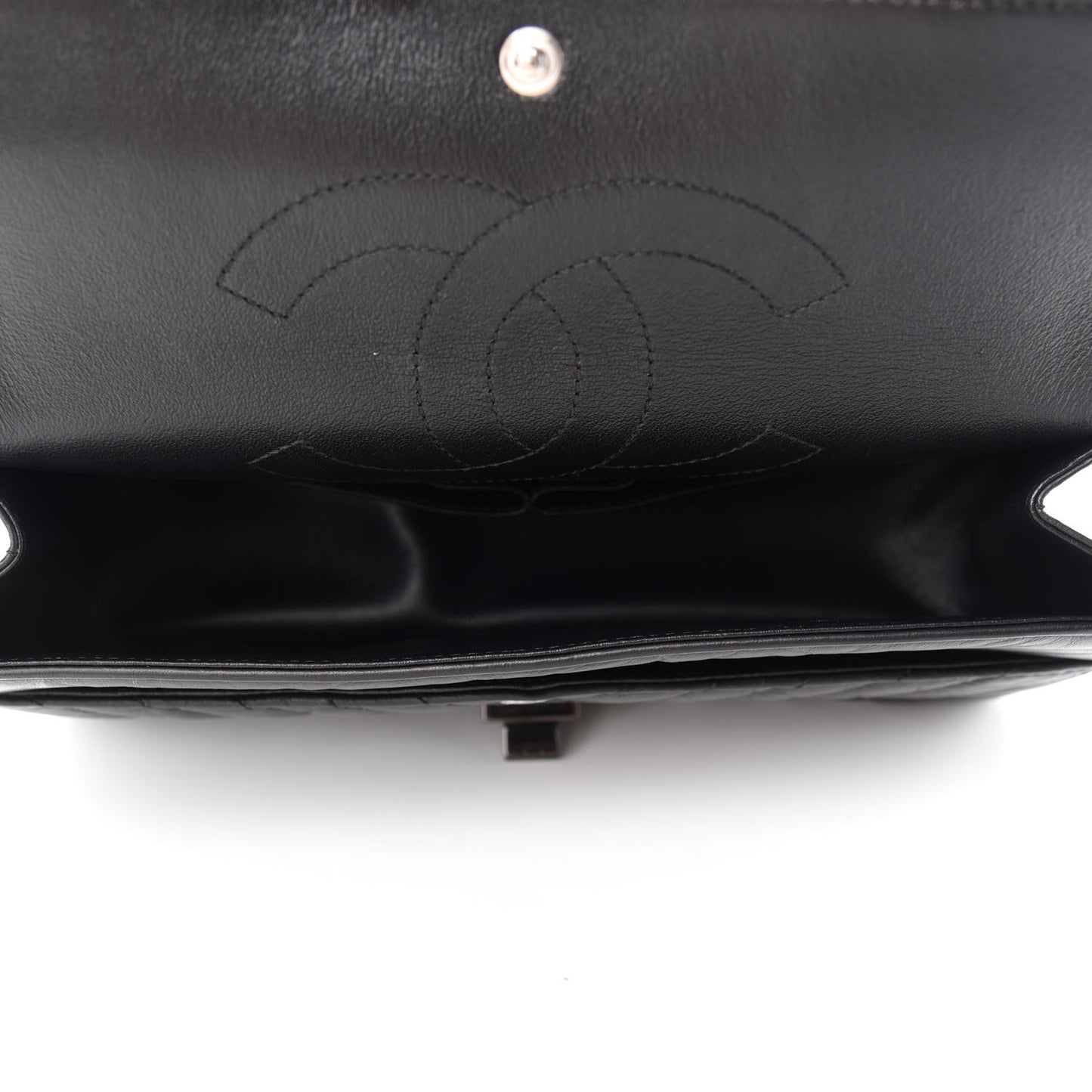 Aged Calfskin Chevron Quilted 2.55 Reissue 225 Flap So Black