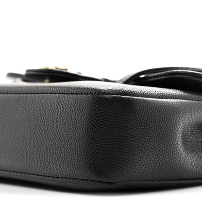 Chanel Shiny Caviar Mini Preppy Coco Shoulder Bag Black 10 of 11