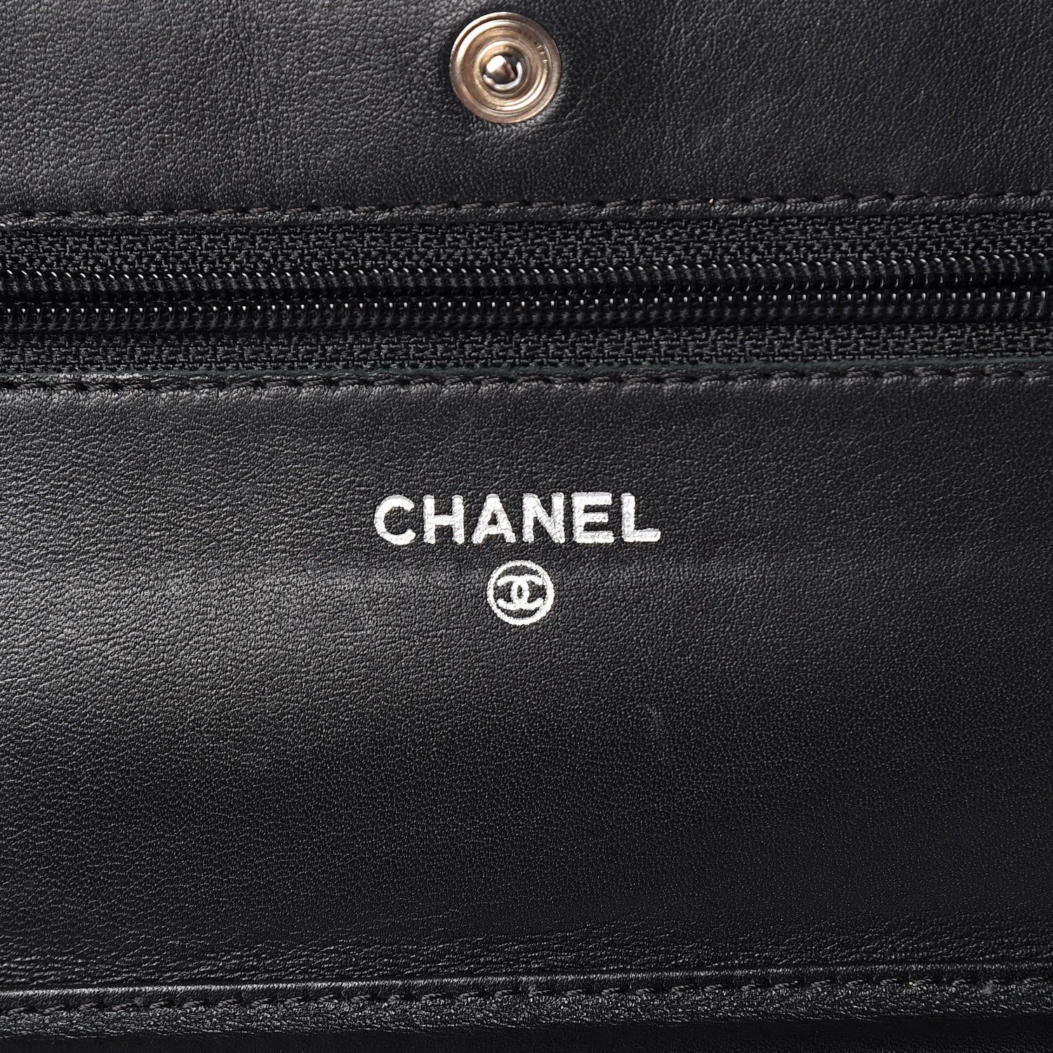 Chanel Caviar Timeless CC Wallet On Chain WOC Black 6 of 13