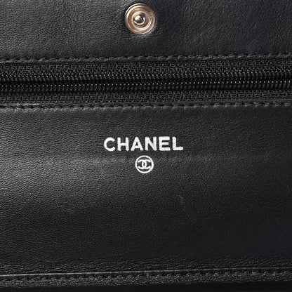Chanel Caviar Timeless CC Wallet On Chain WOC Black 6 of 13