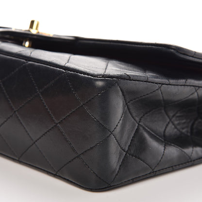 Chanel Lambskin Quilted Medium Double Flap Black 13 of 15