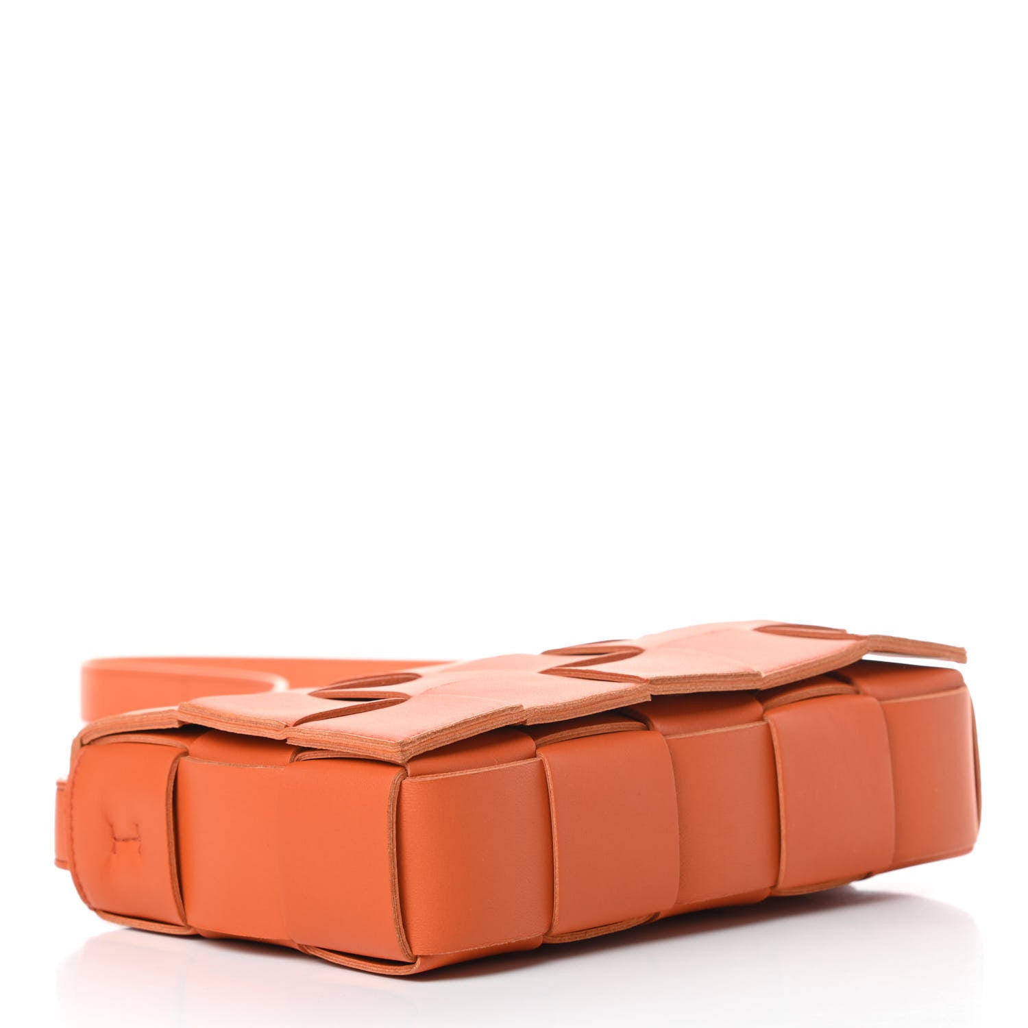 Bottega Veneta Nappa Maxi Intreccio Cassette Bag Burned Orange 4 of 10