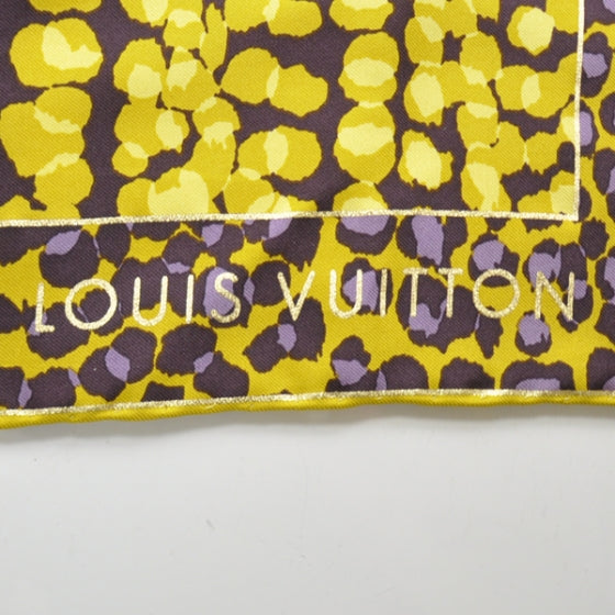 Silk Plumetis Scarf Yellow