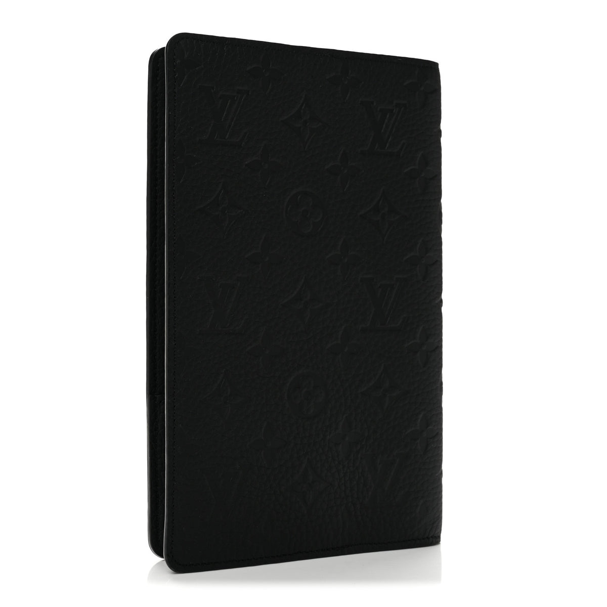 Louis Vuitton Taurillon Monogram Emily Notebook Cover MM Black 3 of 6