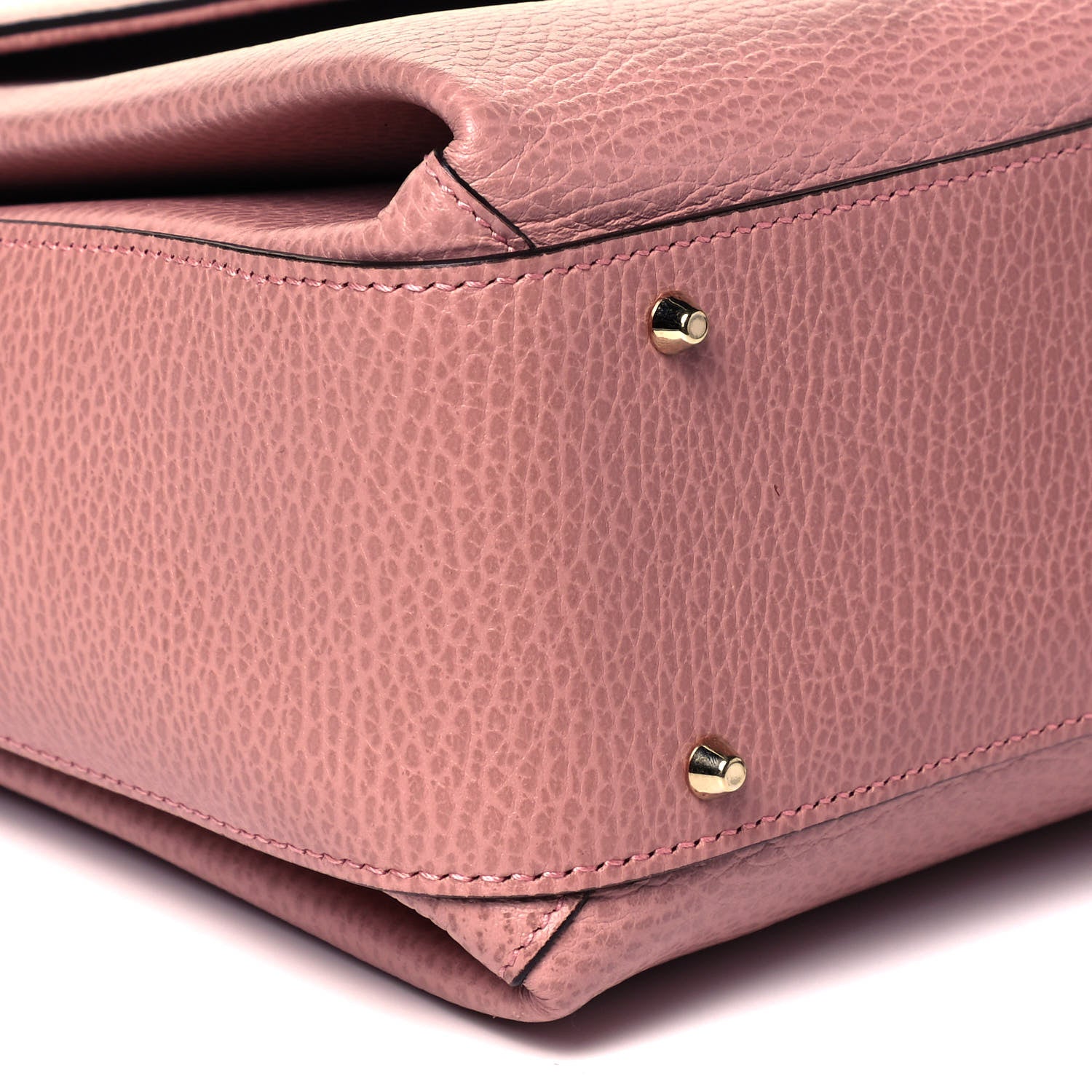 Gucci Dollar Calfskin Medium Interlocking G Top Handle Shoulder Bag Soft Pink 9 of 9