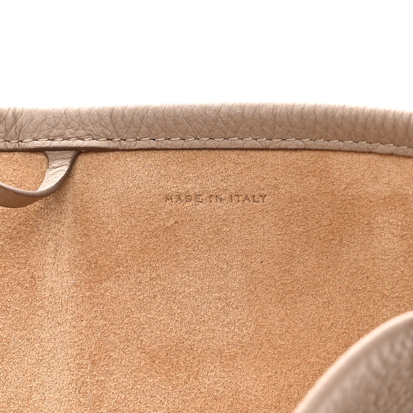 Grained Calfskin Large N/S Park Tote Dark Taupe