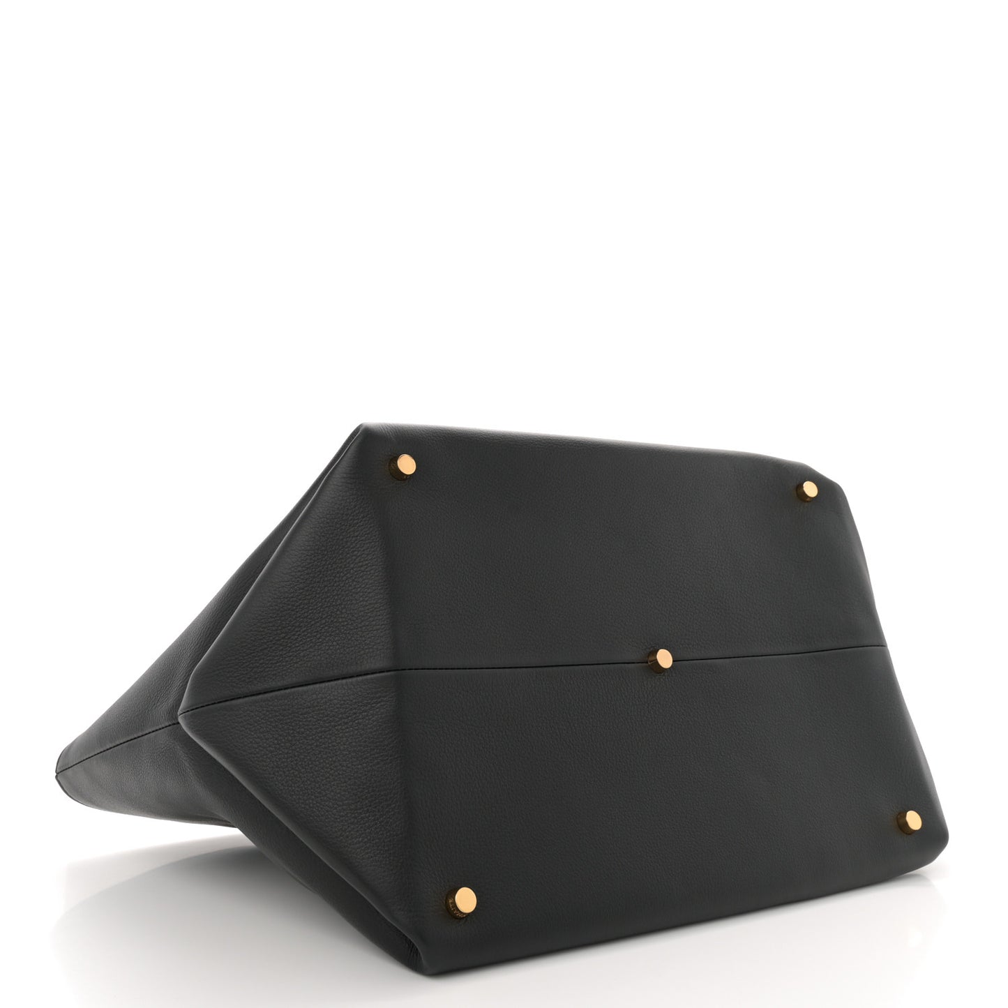 Smooth Calfskin Medium Amelia East West Tote Black