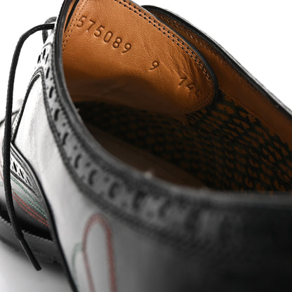 Gucci Quentin Goatskin Mens Loafers 9 Black 9 of 10