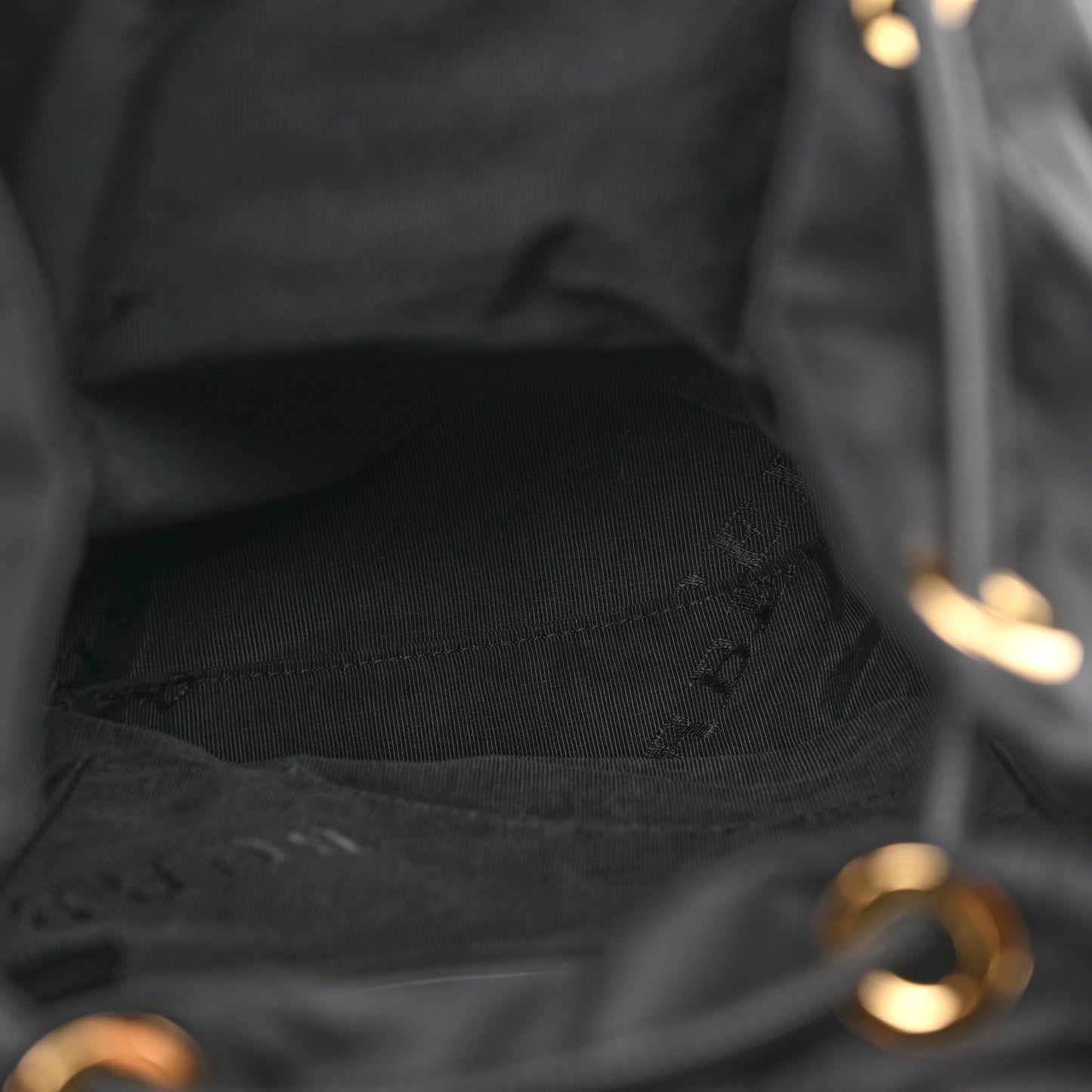 Nylon Medium Rucksack Backpack Black