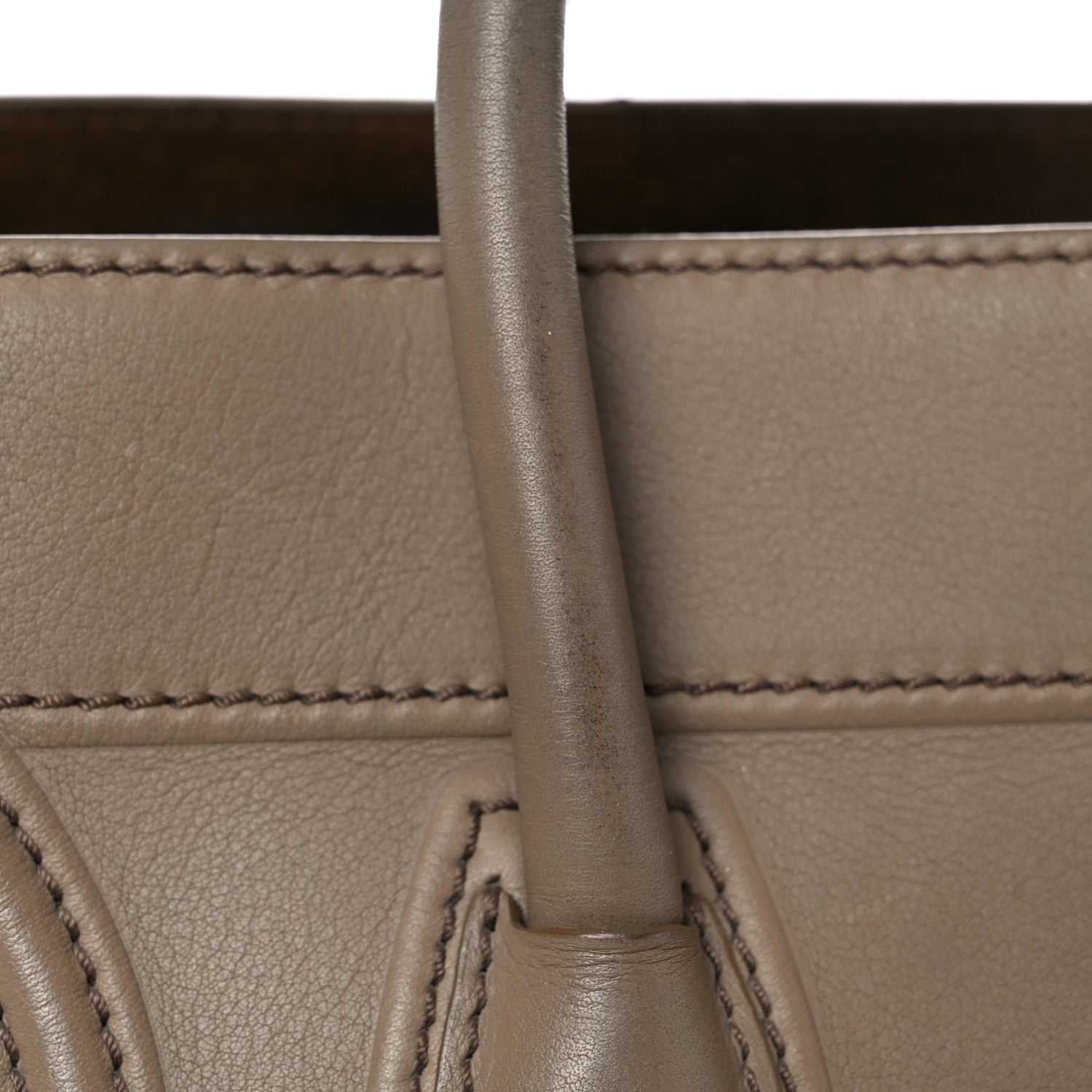 Celine Grained Calfskin Medium Phantom Luggage Taupe 15 of 26