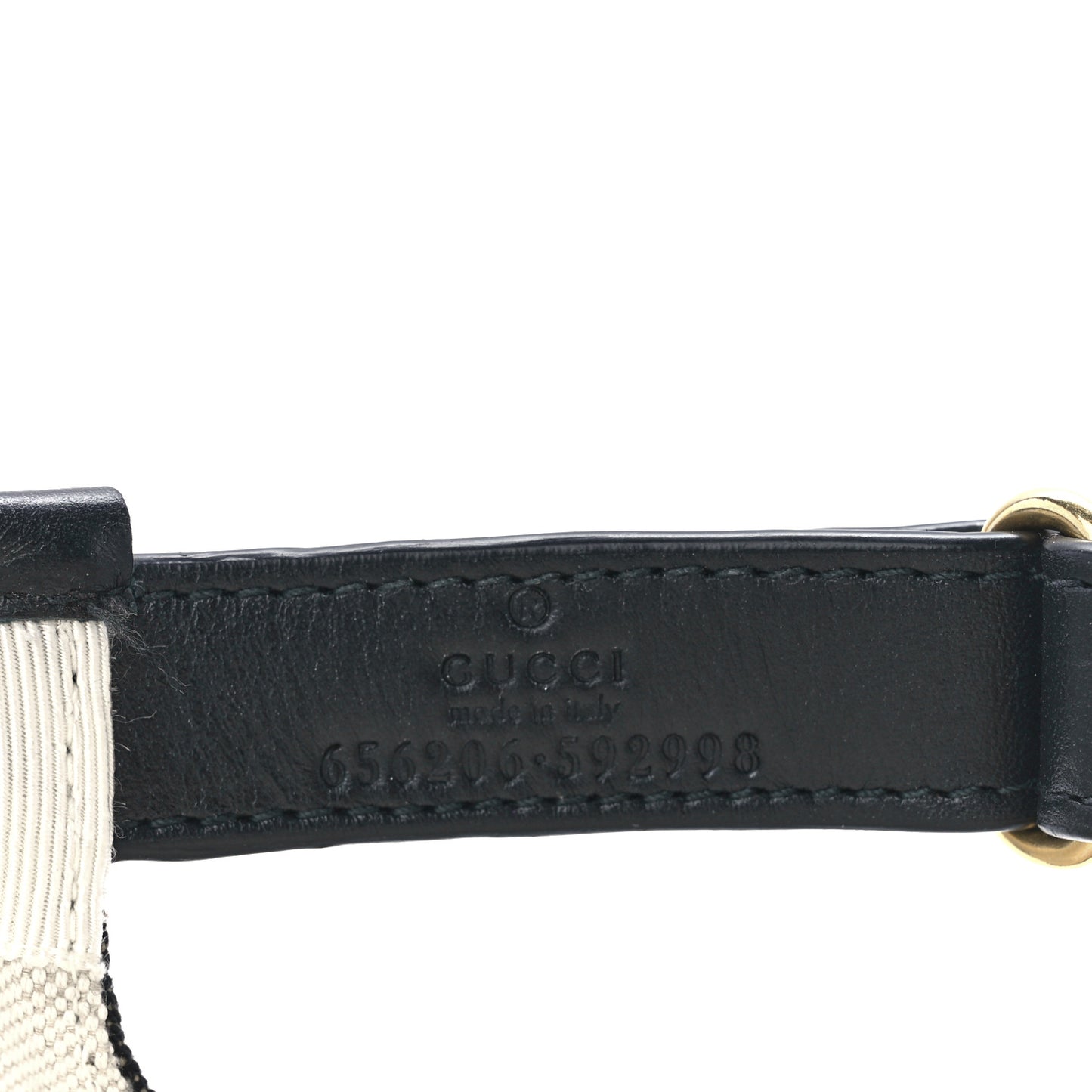 Denim Calfskin GG Monogram Oscar Baseball Hat L Black Ivory