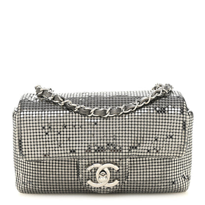 Chanel Faded Metallic Mesh Extra Mini Flap Silver 1 of 10