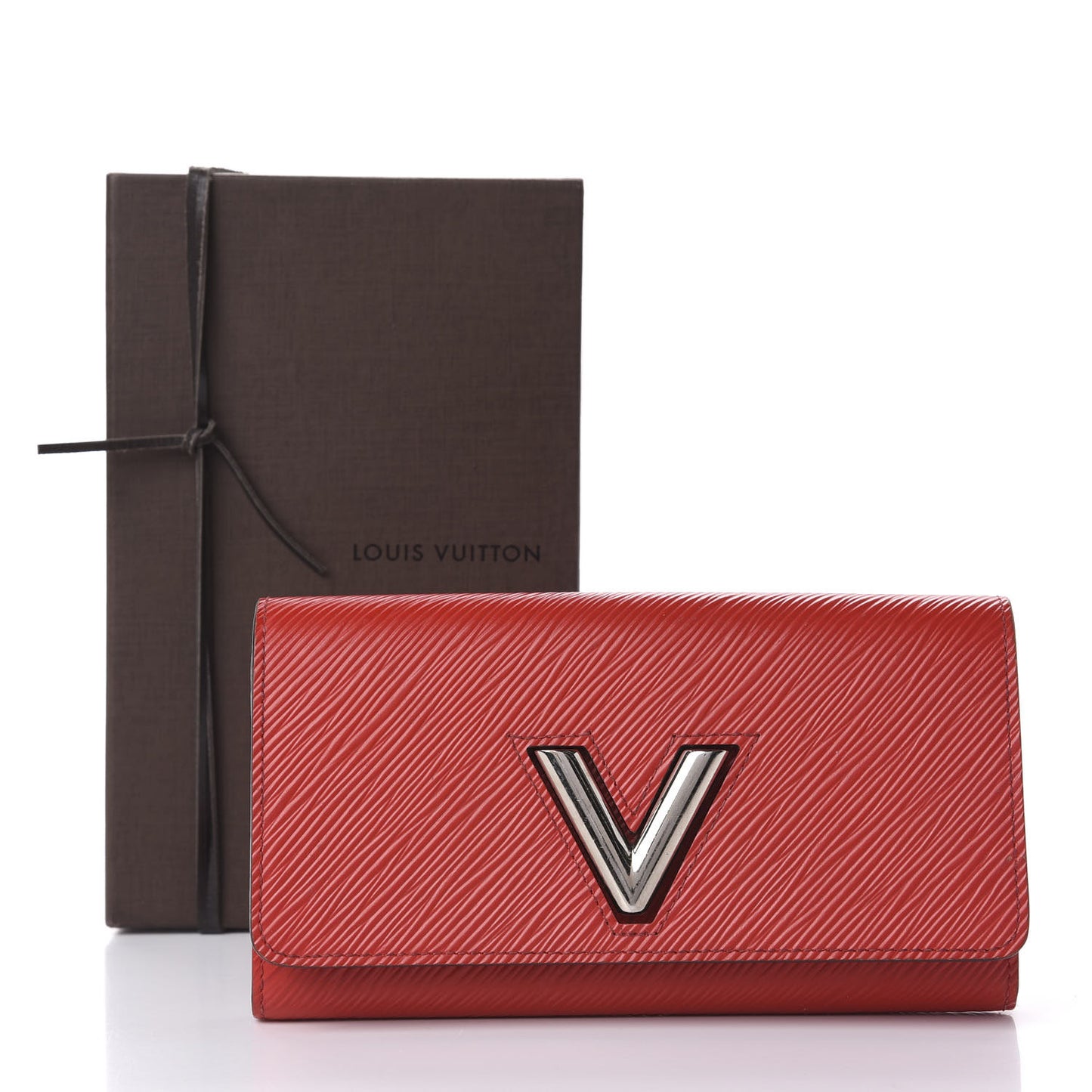 Epi Twist Wallet Coquelicot