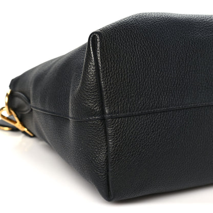 Prada Vitello Daino Tote Black 8 of 9