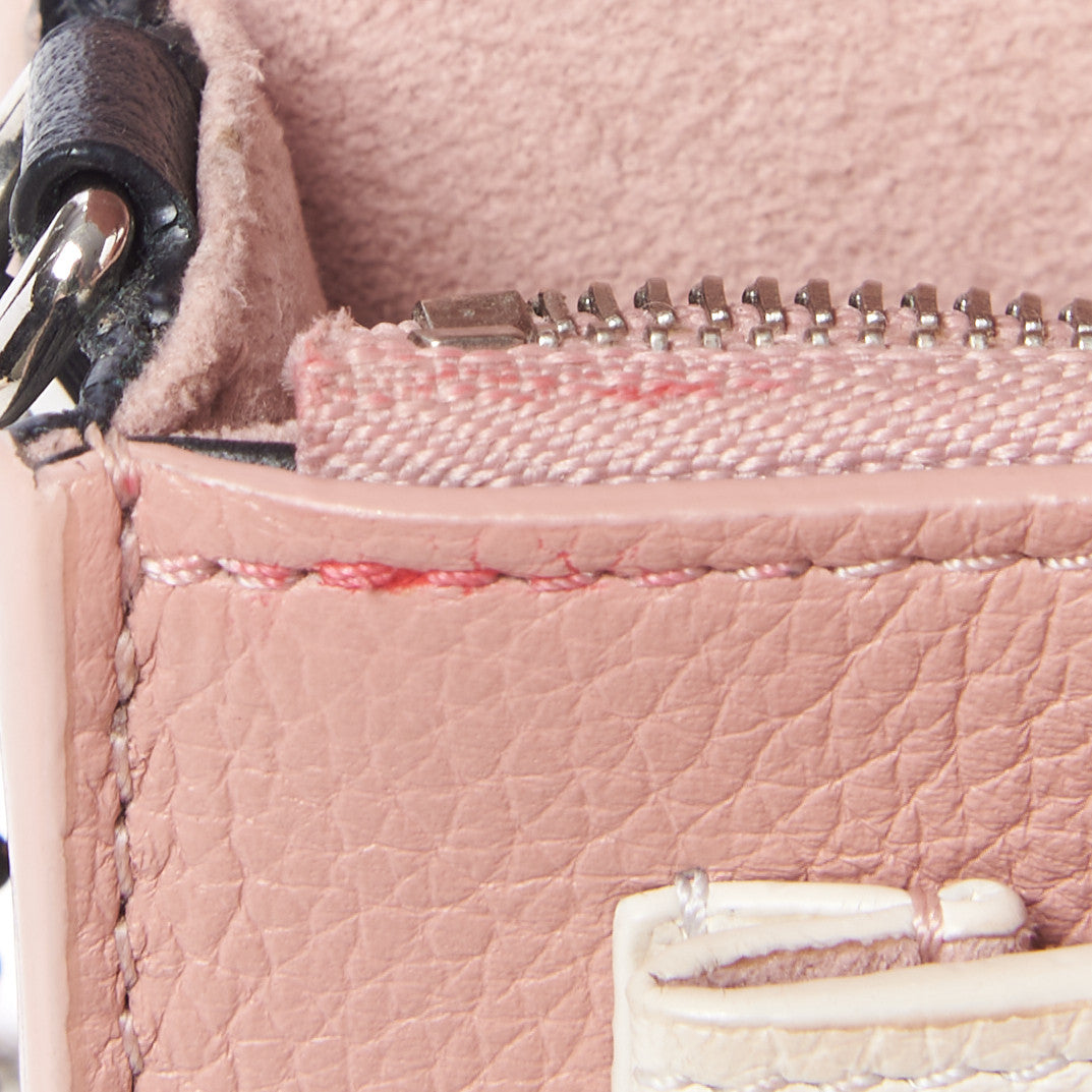 Louis Vuitton Calfskin My Lockme Chain Pochette Rose Ballet White 11 of 11