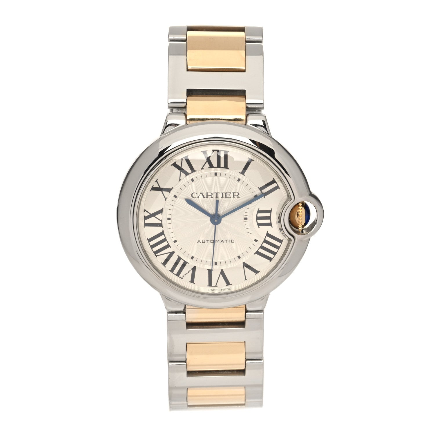 Cartier Stainless Steel 18K Yellow Gold 36mm Ballon Bleu De Cartier Automatic Watch 1 of 5