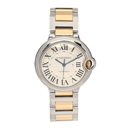 Cartier Stainless Steel 18K Yellow Gold 36mm Ballon Bleu De Cartier Automatic Watch 1 of 5