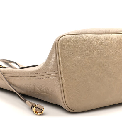 Louis Vuitton Empreinte Monogram Giant Neverfull MM Tourterelle 9 of 11
