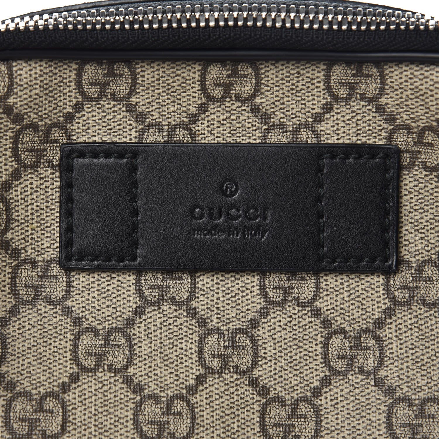 Gucci GG Supreme Monogram Web Belt Bag Black 6 of 9
