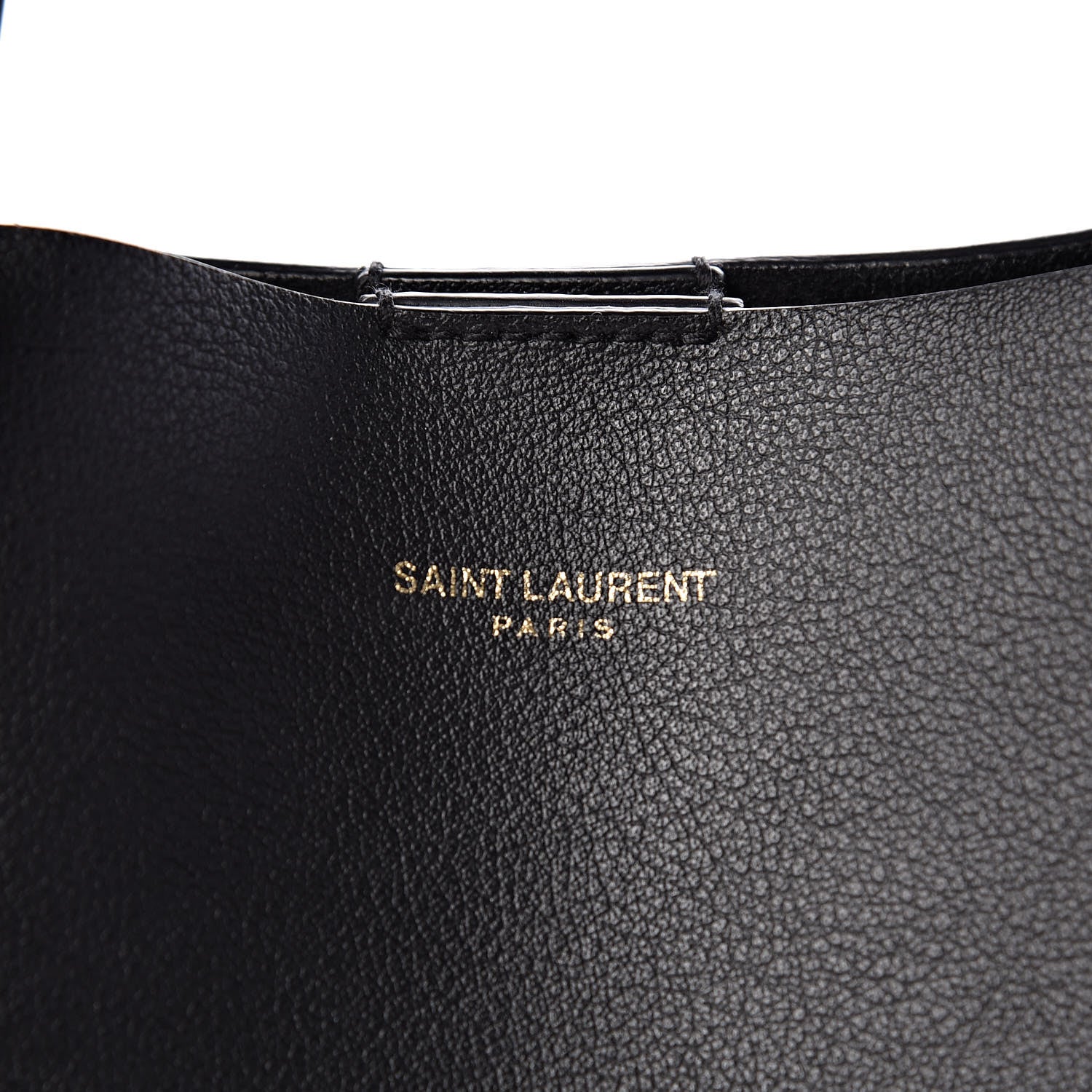 Saint Laurent Calfskin Toy Shopping Tote Black 9 of 15