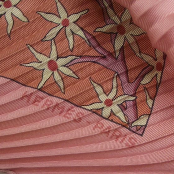 Hermes Silk Plisse Axis Mundi Tree Scarf 5 of 7