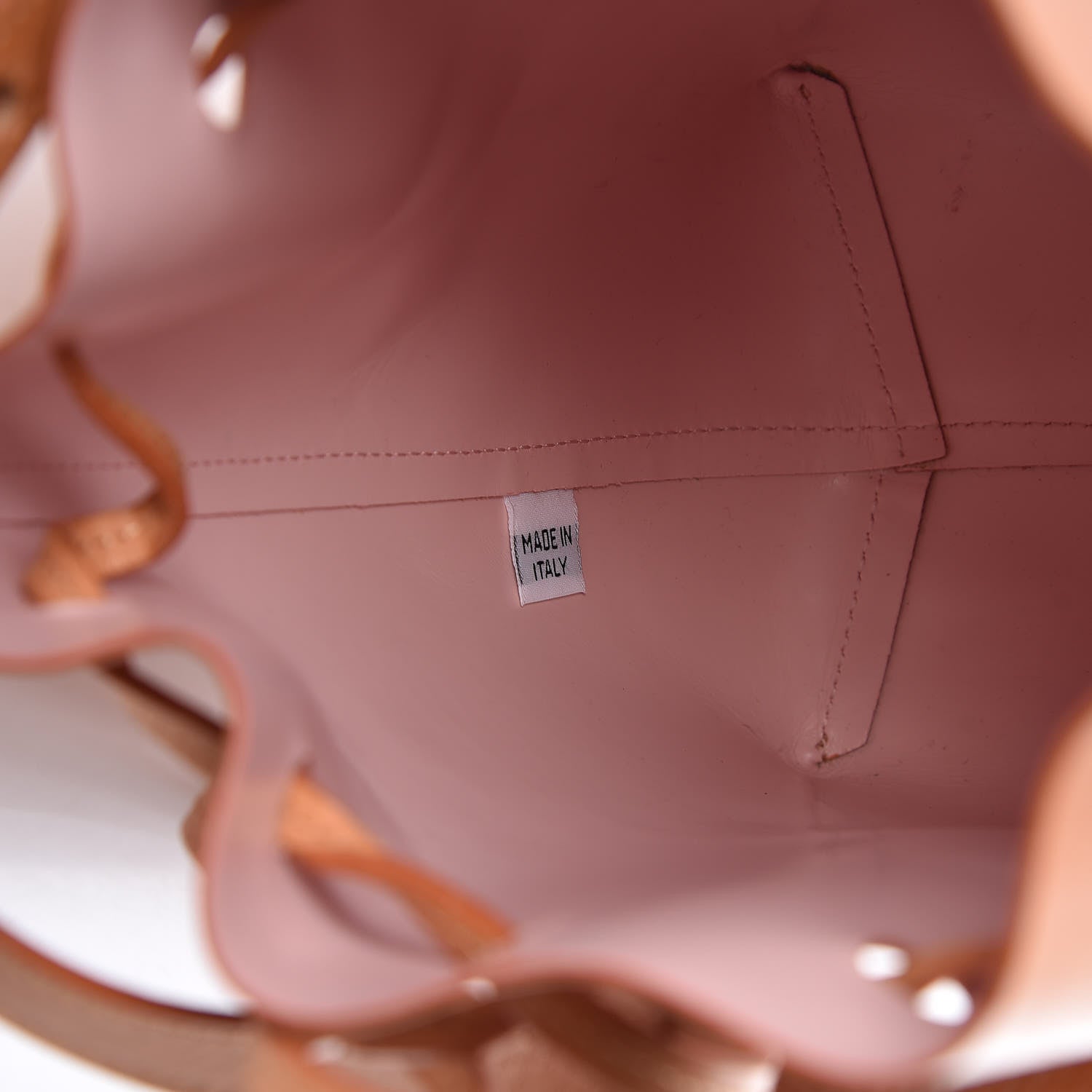 Mansur Gavriel Calfskin Mini Bucket Bag Cammello Rosa 7 of 19
